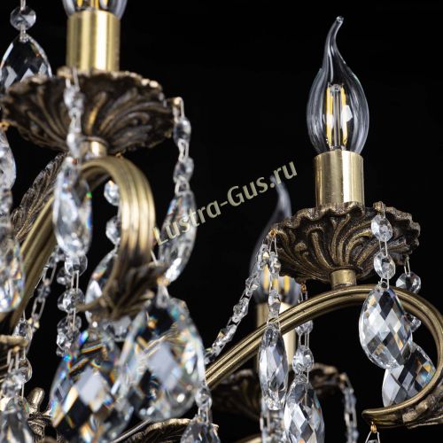 Люстра бронзовая Милана №1 баден в Самаре Гусь Хрустальный