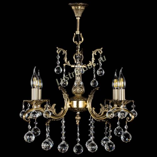 Люстра бронзовая Милана №4/2 шар в Самаре Гусь Хрустальный