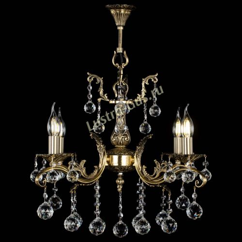 Люстра бронзовая Милана №4/2 шар в Самаре Гусь Хрустальный