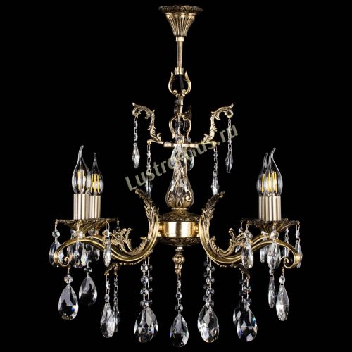 Люстра бронзовая Милана №4/2 журавлик в Самаре Гусь Хрустальный