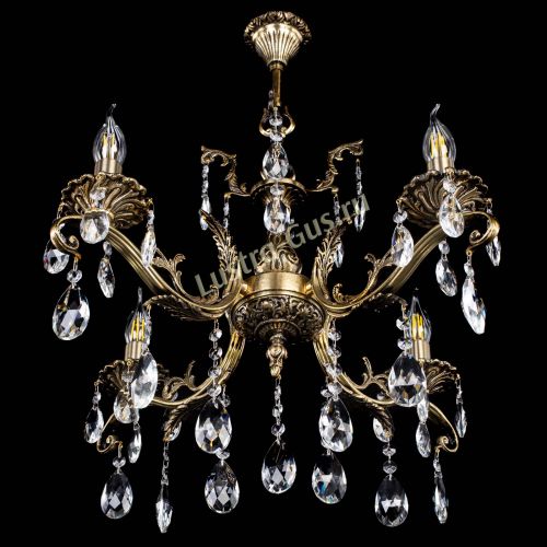 Люстра бронзовая Милана №4/2 журавлик в Самаре Гусь Хрустальный