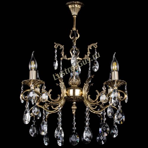 Люстра бронзовая Милана №4/2 звездочка в Самаре Гусь Хрустальный