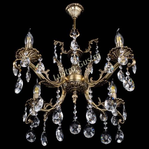 Люстра бронзовая Милана №4/2 звездочка в Самаре Гусь Хрустальный