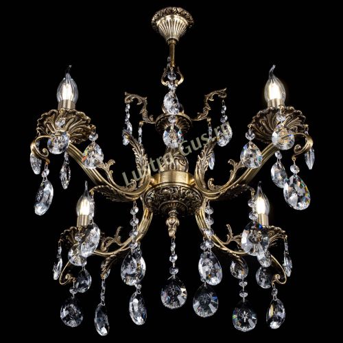 Люстра бронзовая Милана №4/2 звездочка в Самаре Гусь Хрустальный