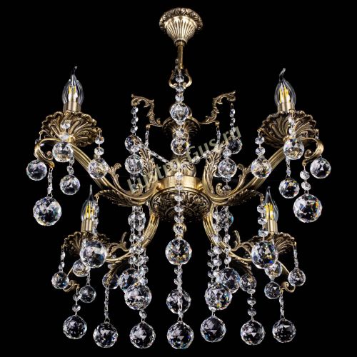 Люстра бронзовая Милана №4 шар в Самаре Гусь Хрустальный