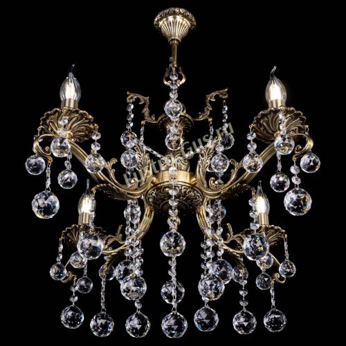 Люстра бронзовая Милана №4 шар в Самаре Гусь Хрустальный