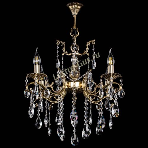 Люстра бронзовая Милана №4 журавлик в Самаре Гусь Хрустальный