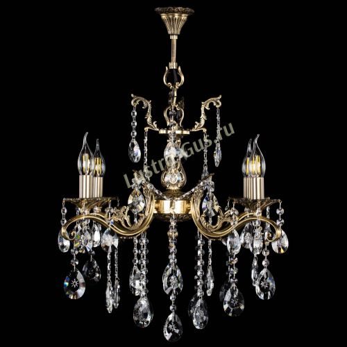 Люстра бронзовая Милана №4 звездочка в Самаре Гусь Хрустальный