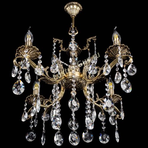 Люстра бронзовая Милана №4 звездочка в Самаре Гусь Хрустальный