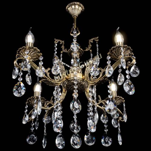 Люстра бронзовая Милана №4 звездочка в Самаре Гусь Хрустальный