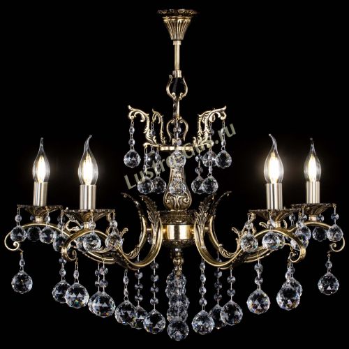 Люстра бронзовая Милана №5/2 шар в Самаре Гусь Хрустальный