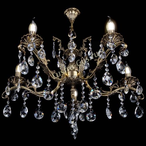 Люстра бронзовая Милана №5/2 звездочка в Самаре Гусь Хрустальный