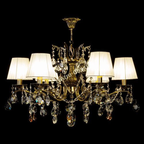 Люстра бронзовая Милана №6 Прованс в Самаре Гусь Хрустальный