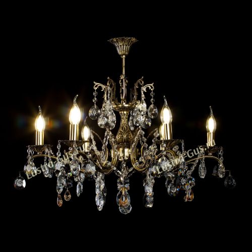 Люстра бронзовая Милана №6 Звездочка в Самаре Гусь Хрустальный