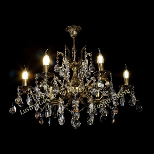 Люстра бронзовая Милана №6 Звездочка в Самаре Гусь Хрустальный