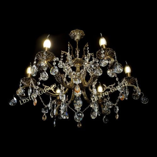 Люстра бронзовая Милана №6 Звездочка в Самаре Гусь Хрустальный