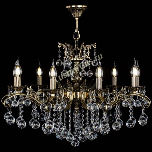 Люстра бронзовая Милана №9/2 шар в Самаре Гусь Хрустальный