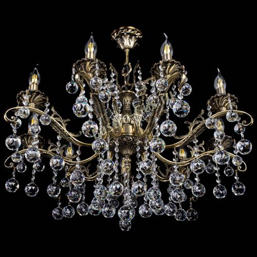 Люстра бронзовая Милана №9/2 шар в Самаре Гусь Хрустальный