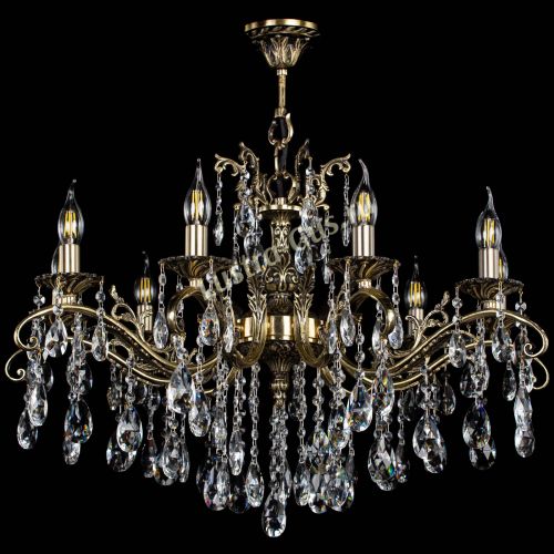 Люстра бронзовая Милана №9/2 журавлик в Самаре Гусь Хрустальный