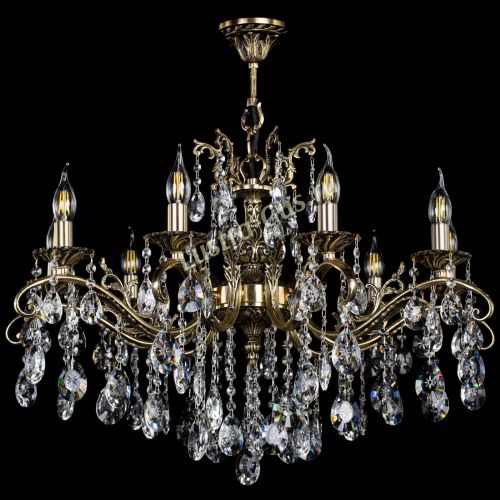 Люстра бронзовая Милана №9/2 звездочка в Самаре Гусь Хрустальный