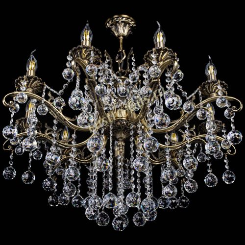 Люстра бронзовая Милана №9 шар в Самаре Гусь Хрустальный