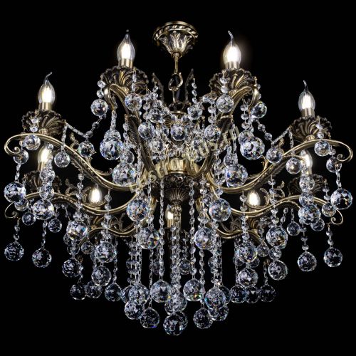 Люстра бронзовая Милана №9 шар в Самаре Гусь Хрустальный