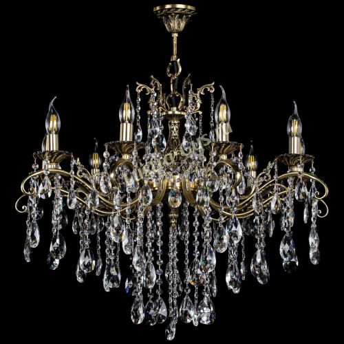 Люстра бронзовая Милана №9 журавлик в Самаре Гусь Хрустальный