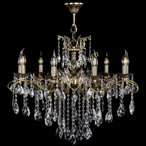 Люстра бронзовая Милана №9 звездочка в Самаре Гусь Хрустальный