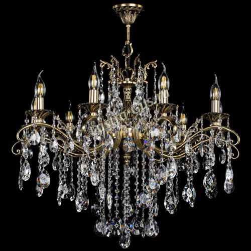 Люстра бронзовая Милана №9 звездочка в Самаре Гусь Хрустальный