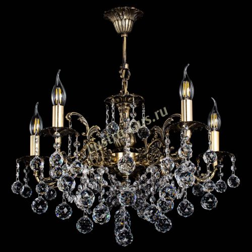 Люстра бронзовая Муза №5 шар в Самаре Гусь Хрустальный