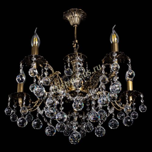 Люстра бронзовая Муза №5 шар в Самаре Гусь Хрустальный