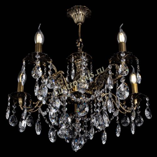 Люстра бронзовая Муза №5 звездочка в Самаре Гусь Хрустальный