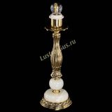 Бронзовая настольная лампа Оникс №1 с абажуром в Самаре