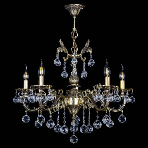 Люстра бронзовая Олимпия №5/1 шар в Самаре Гусь Хрустальный