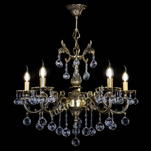 Люстра бронзовая Олимпия №5/1 шар в Самаре Гусь Хрустальный