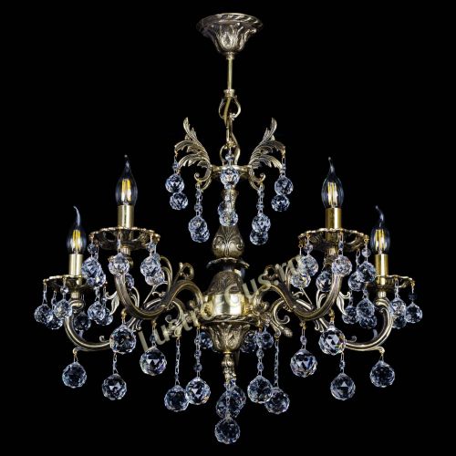 Люстра бронзовая Олимпия №5/1 шар в Самаре Гусь Хрустальный