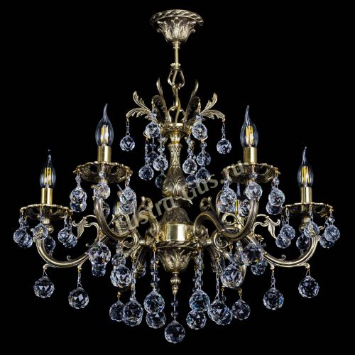 Люстра бронзовая Олимпия №6/1 шар в Самаре Гусь Хрустальный