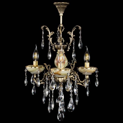 Люстра бронзовая Оникс №3/1 журавлик в Самаре Гусь Хрустальный