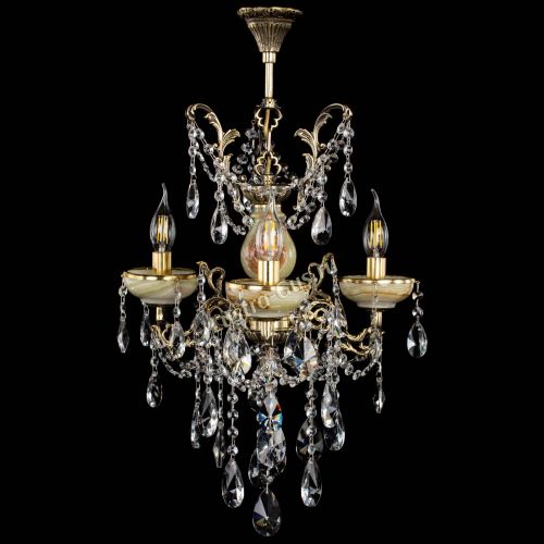 Люстра бронзовая Оникс №3/2 лучик в Самаре Гусь Хрустальный