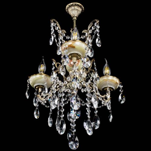 Люстра бронзовая Оникс №3/2 лучик в Самаре Гусь Хрустальный