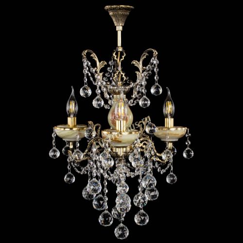 Люстра бронзовая Оникс №3/2 шар в Самаре Гусь Хрустальный