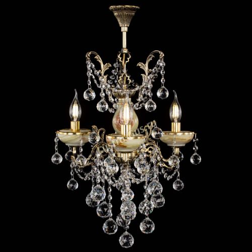 Люстра бронзовая Оникс №3/2 шар в Самаре Гусь Хрустальный