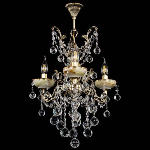 Люстра бронзовая Оникс №3/2 шар в Самаре Гусь Хрустальный