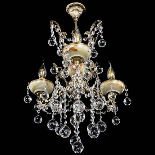 Люстра бронзовая Оникс №3/2 шар в Самаре Гусь Хрустальный