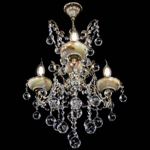 Люстра бронзовая Оникс №3/2 шар в Самаре Гусь Хрустальный