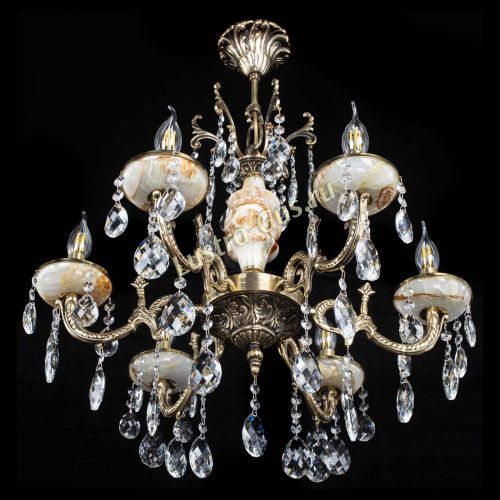 Люстра бронзовая Оникс №6/1 баден в Самаре Гусь Хрустальный