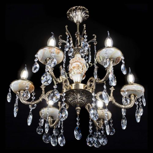 Люстра бронзовая Оникс №6/1 баден в Самаре Гусь Хрустальный