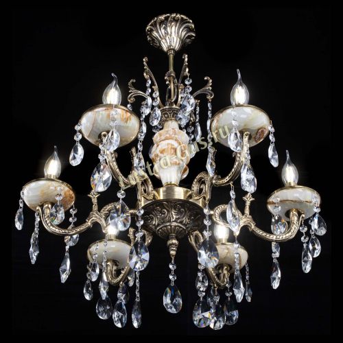 Люстра бронзовая Оникс №6/1 лучик в Самаре Гусь Хрустальный