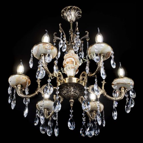 Люстра бронзовая Оникс №6/1 журавлик в Самаре Гусь Хрустальный