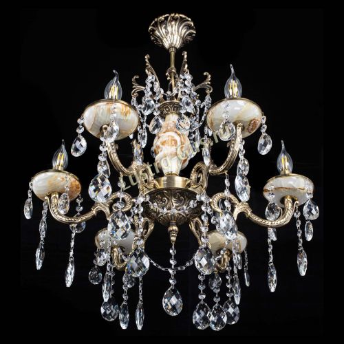 Люстра бронзовая Оникс №6/2 баден в Самаре Гусь Хрустальный